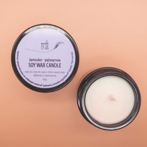 soy wax candle | lavender palmarosa