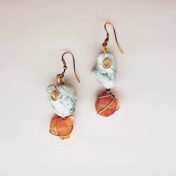 earrings | carnelian