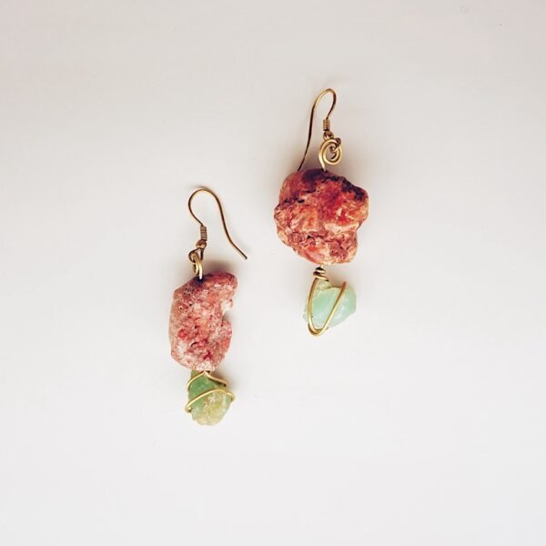 earrings | chrysoprase