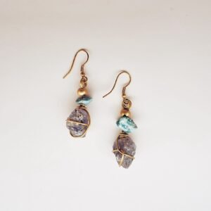 earrings | blue amethyst