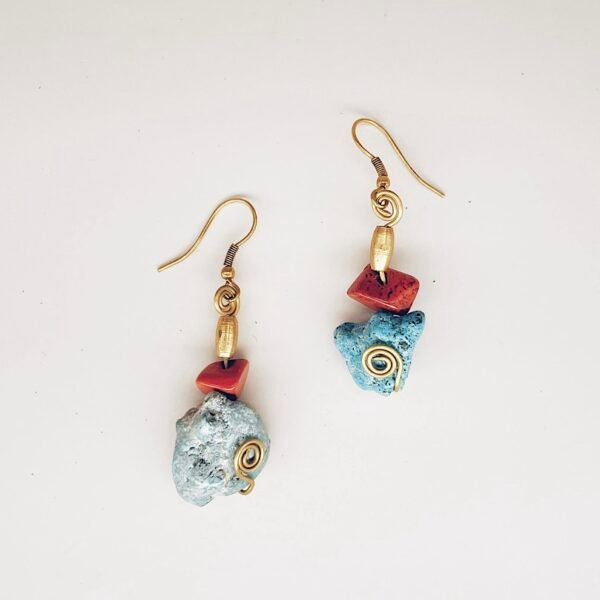 earrings | red jasper II