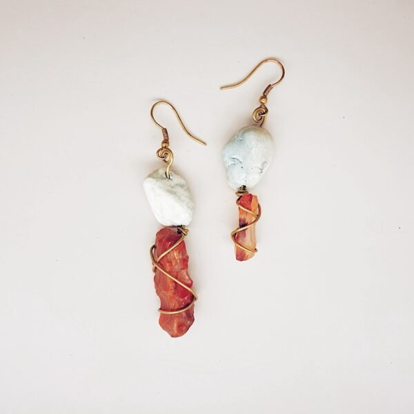 earrings | carnelian II