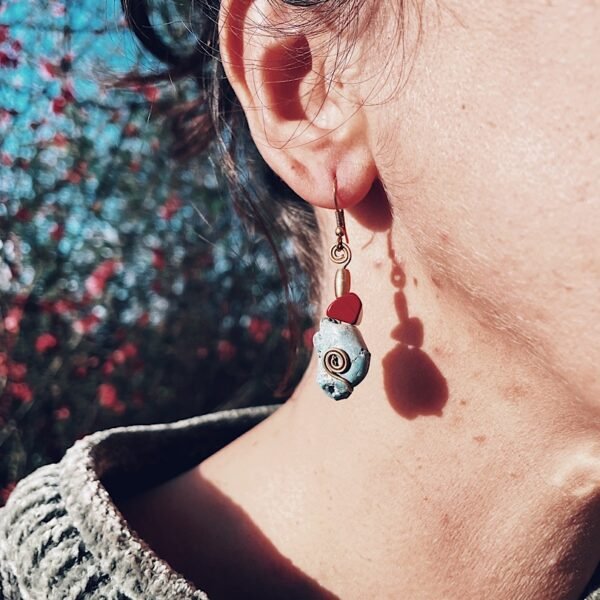 earrings | red jasper II